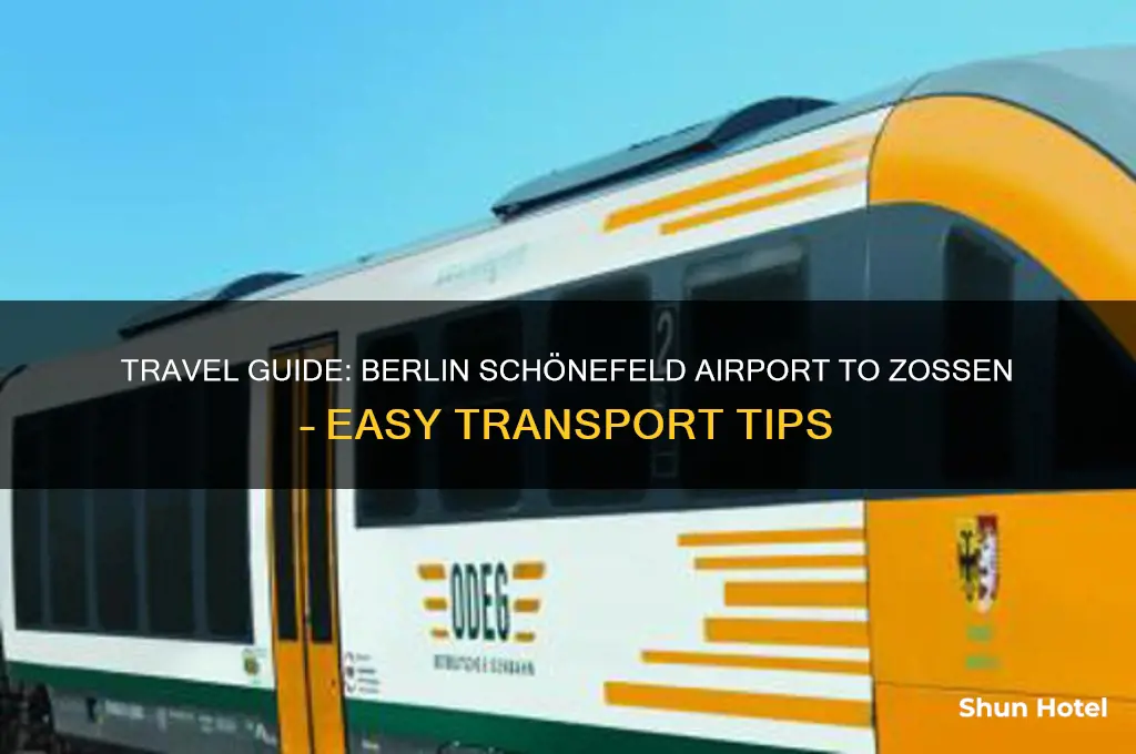 how to get from berlin scoenefield airport zossen