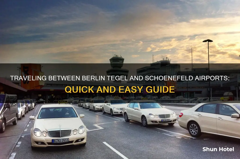 how to get from berlin tegel airport to schoenefeld airport