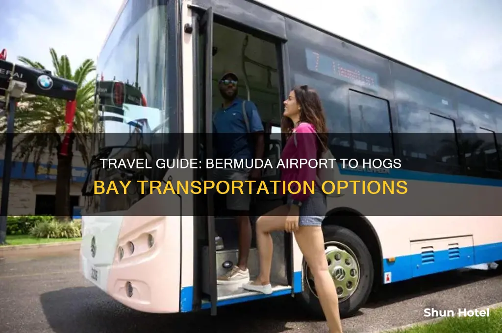how to get from bermuda airport to hogs bay