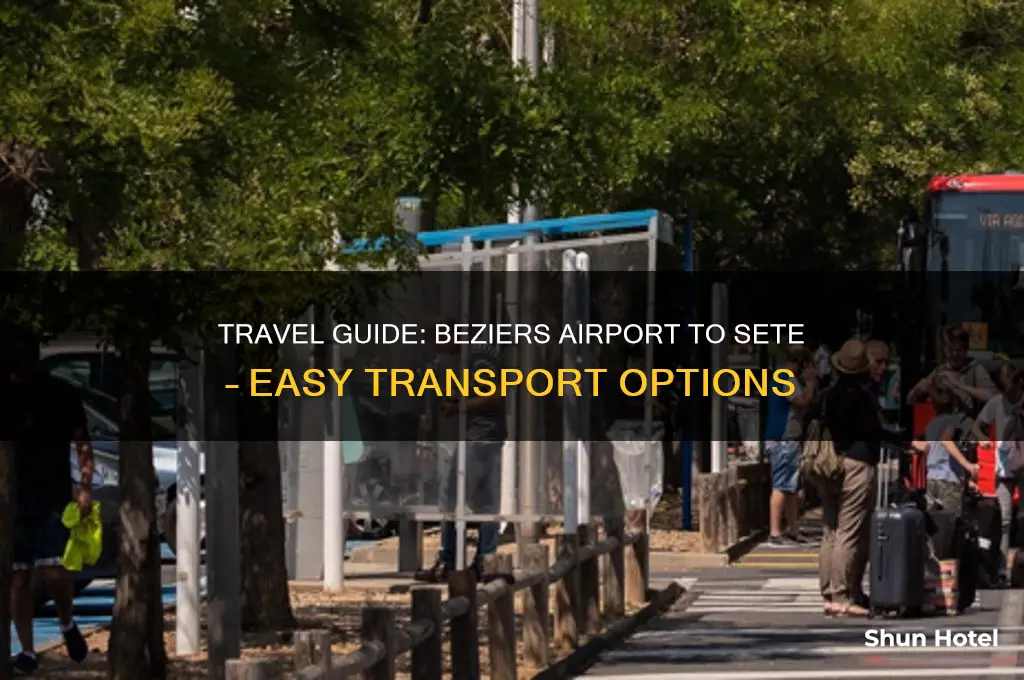 how to get from beziers airport to sete
