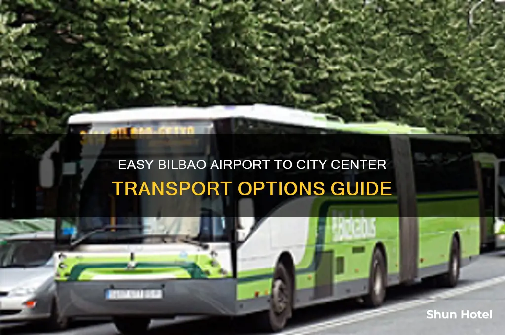 how to get from bilbao airport to city center