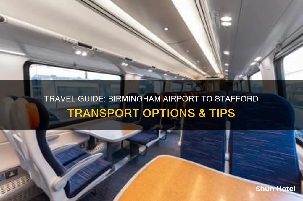 how to get from birmingham airport to stafford