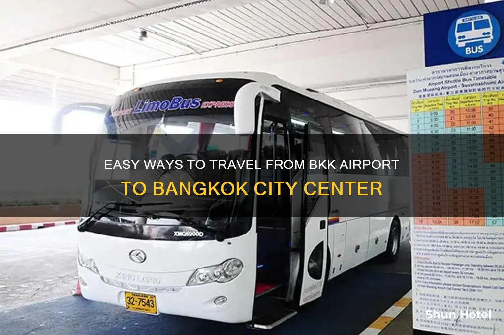 how to get from bkk airport to city