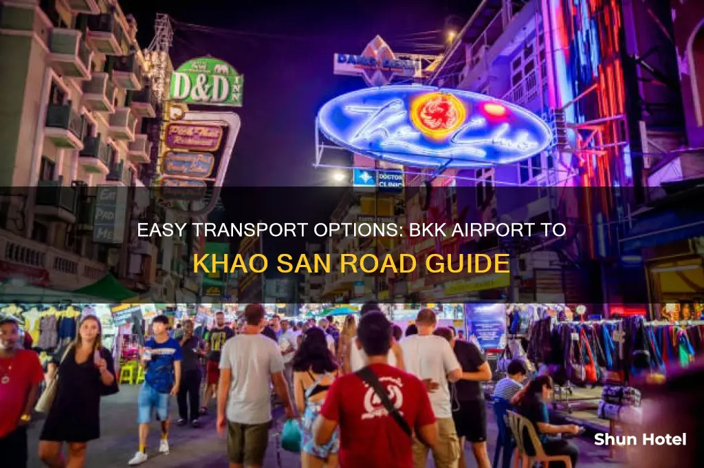 how to get from bkk airport to khao san road