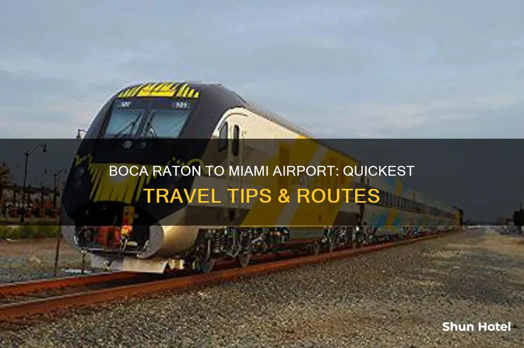 how to get from boca raton to miami airport
