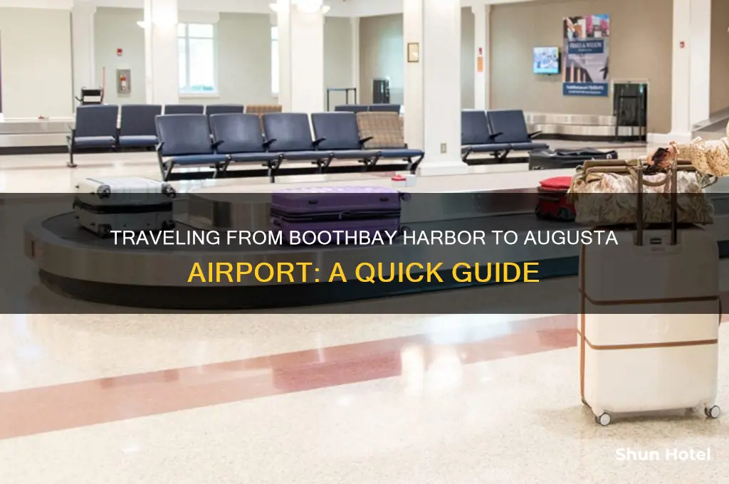 how to get from boothbay harbor to the august airport