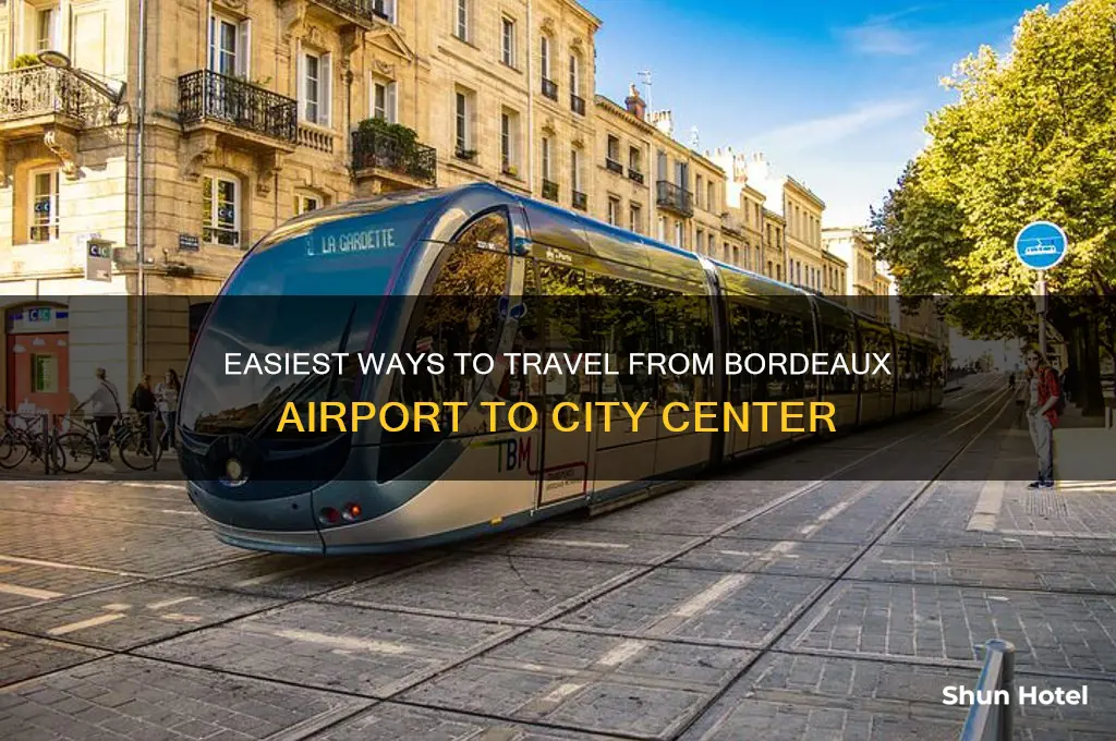 how to get from bordeaux airport to city center