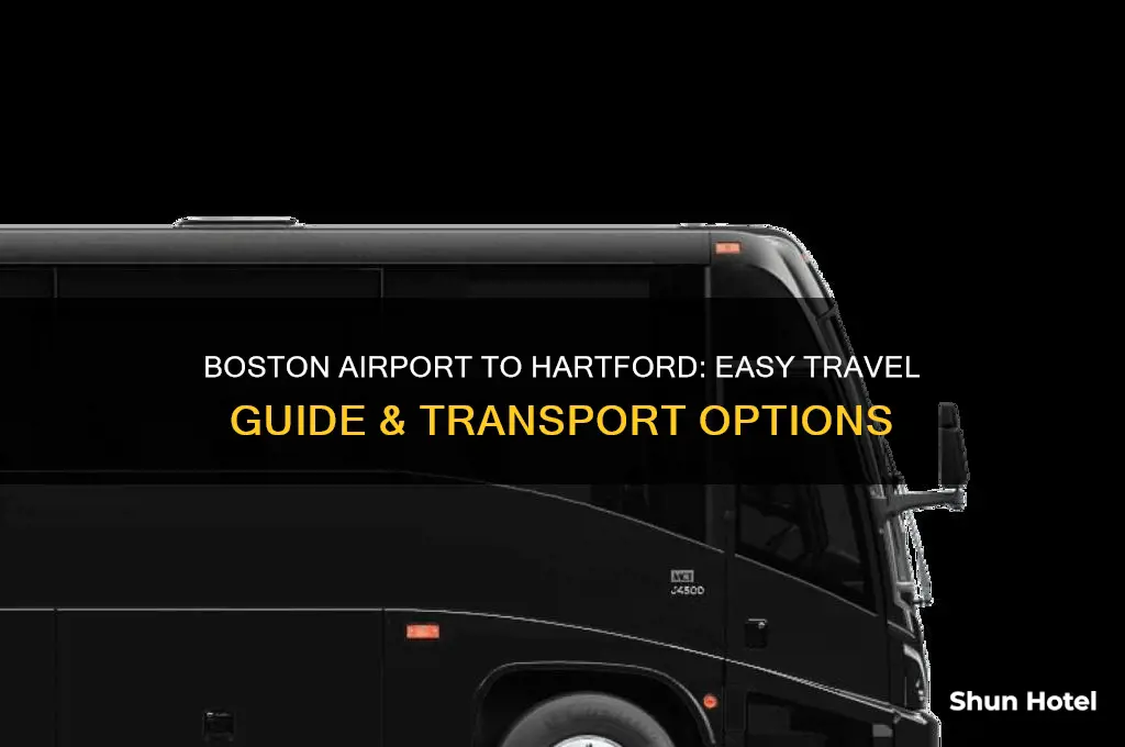 how to get from boston airport to hartford