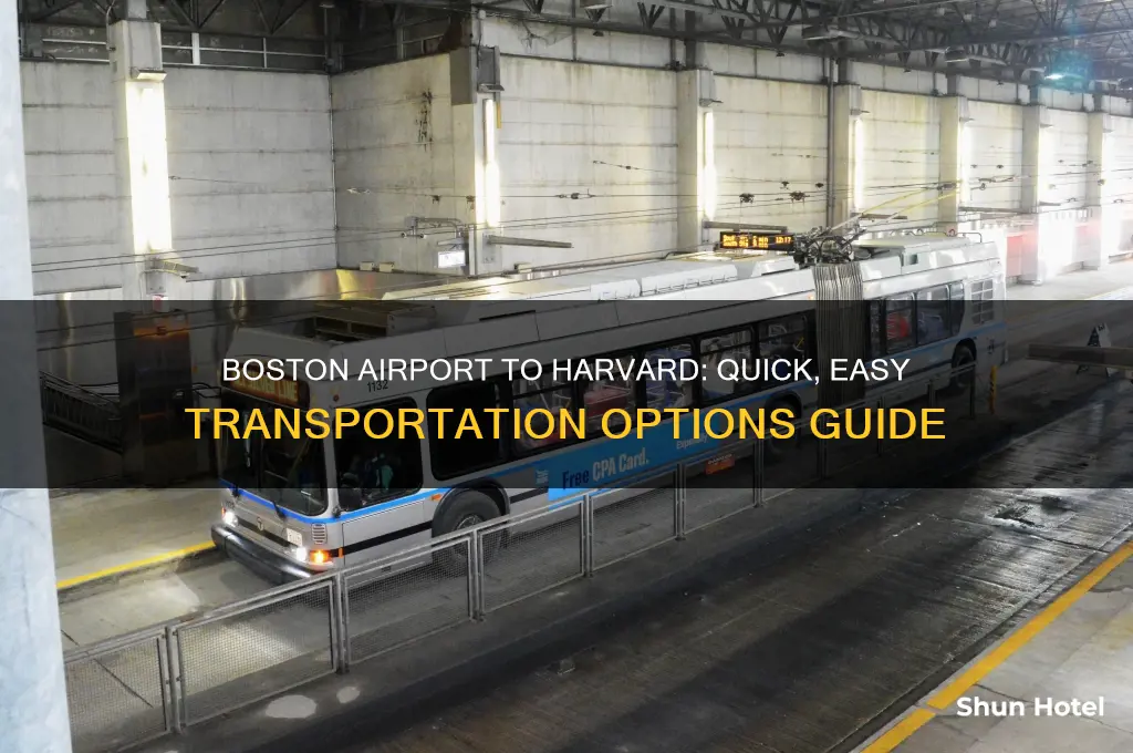 how to get from boston airport to harvard