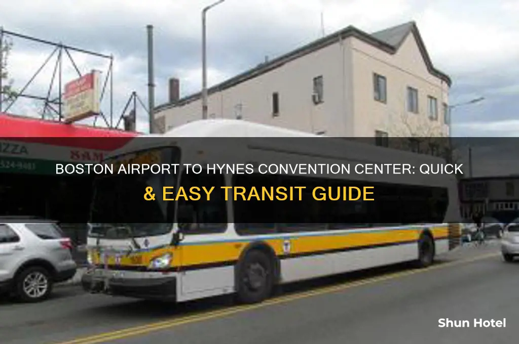 how to get from boston airport to hynes convention center