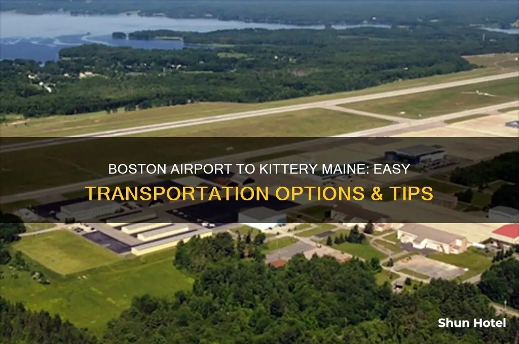 how to get from boston airport to kittery maine