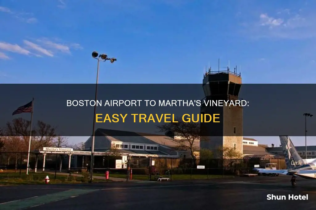 how to get from boston airport to martha