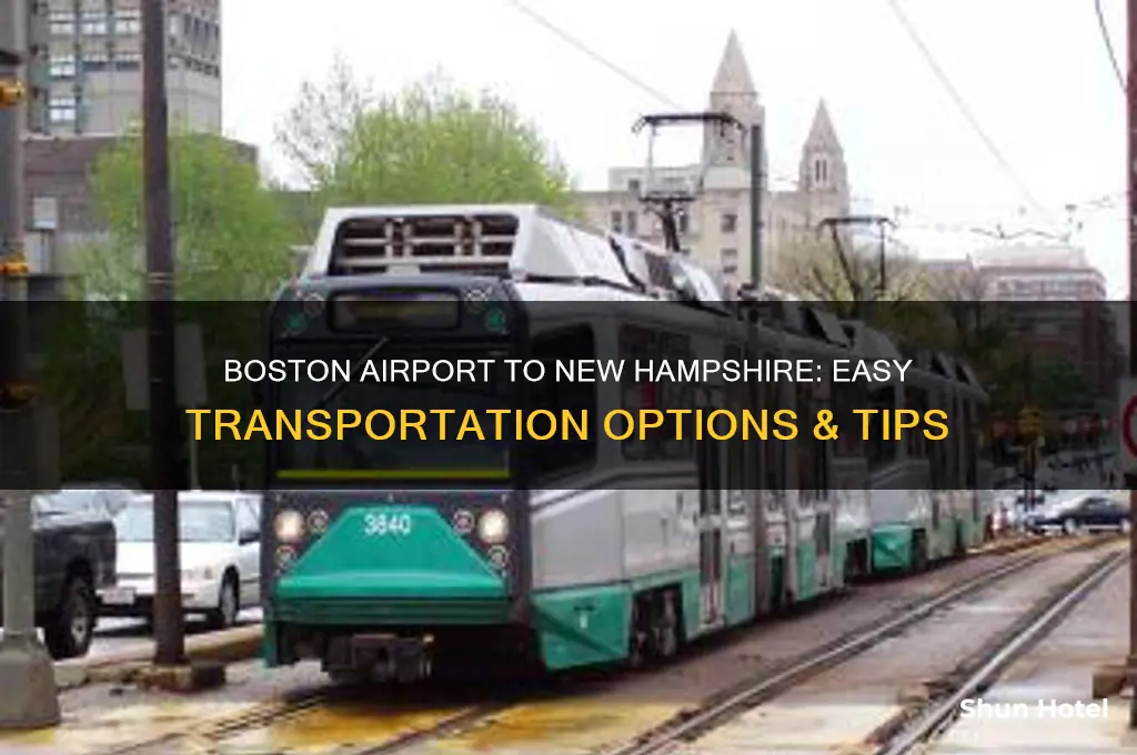 how to get from boston airport to new hampshire