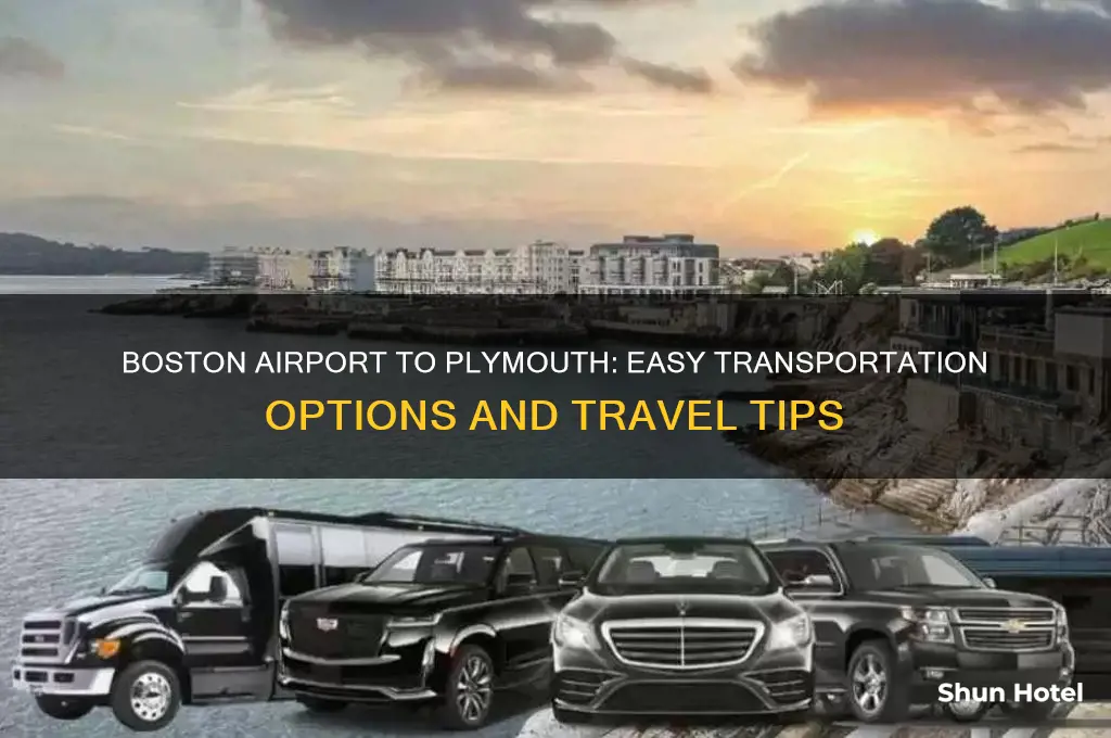 how to get from boston airport to plymouth
