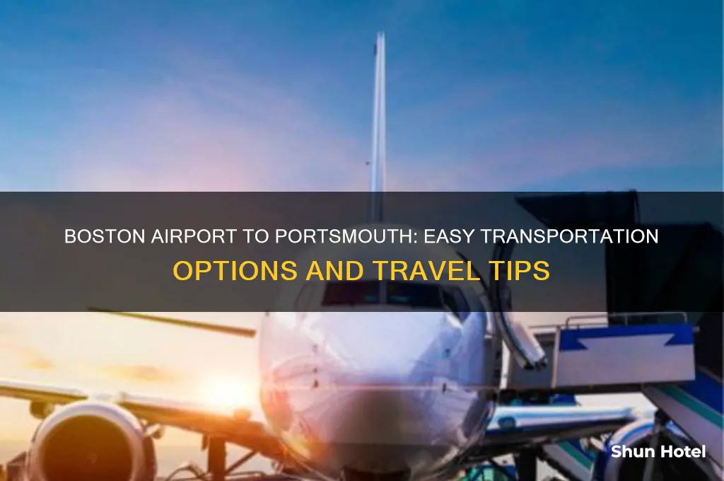 how to get from boston airport to portsmouth