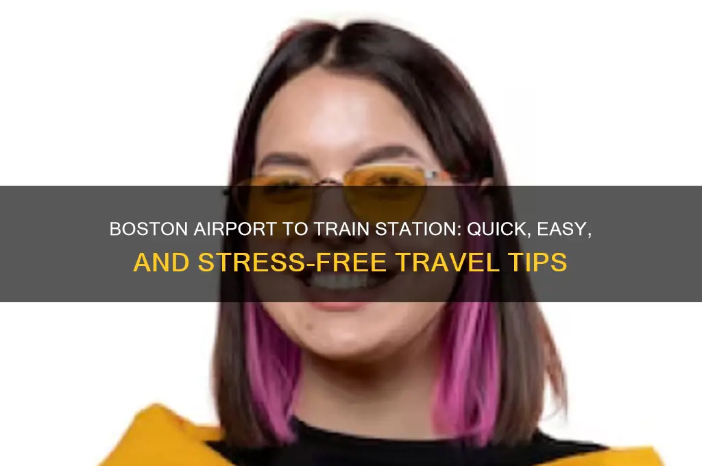 how to get from boston airport to train station