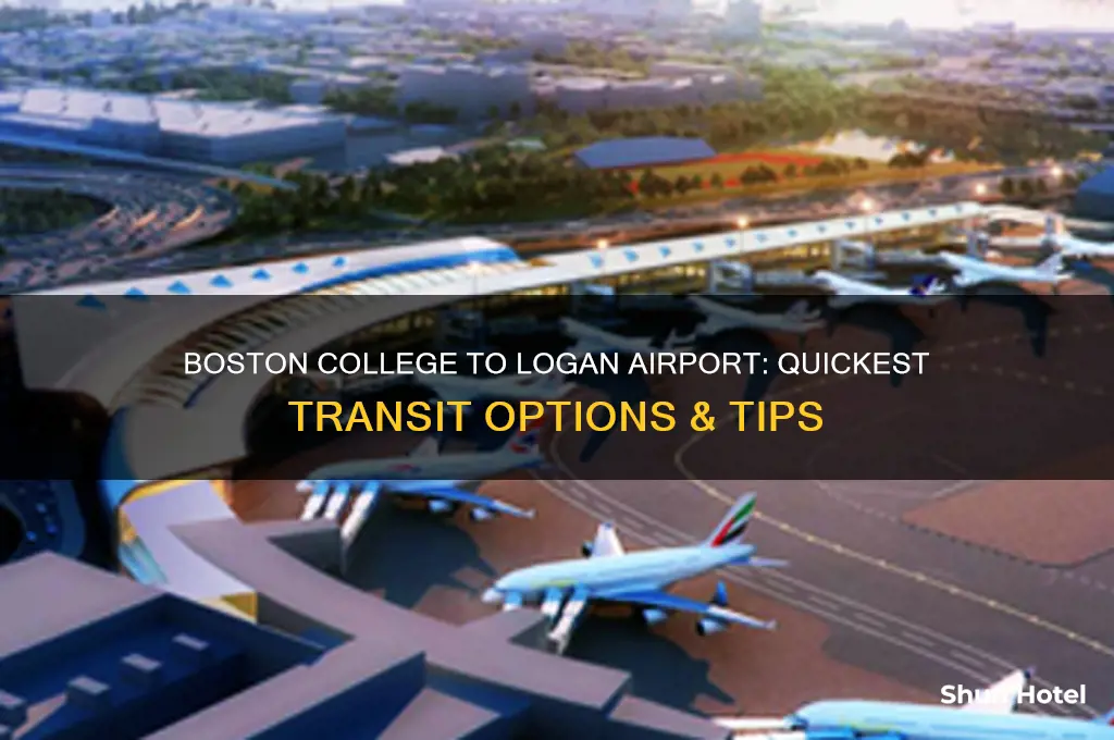 how to get from boston college to logan airport