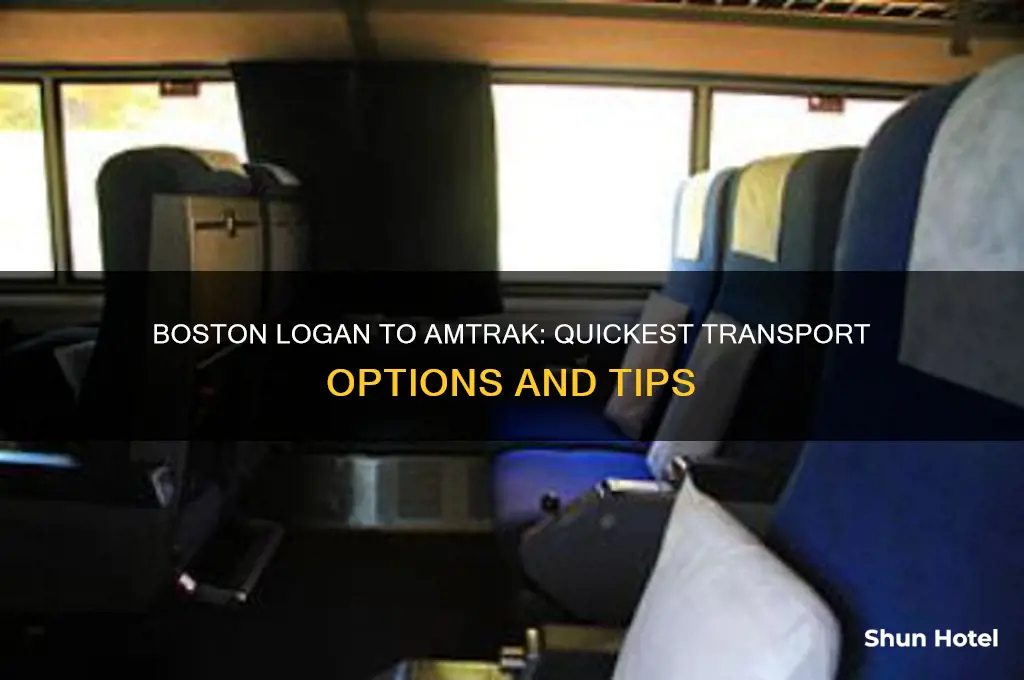 how to get from boston logan airport to amtrak station