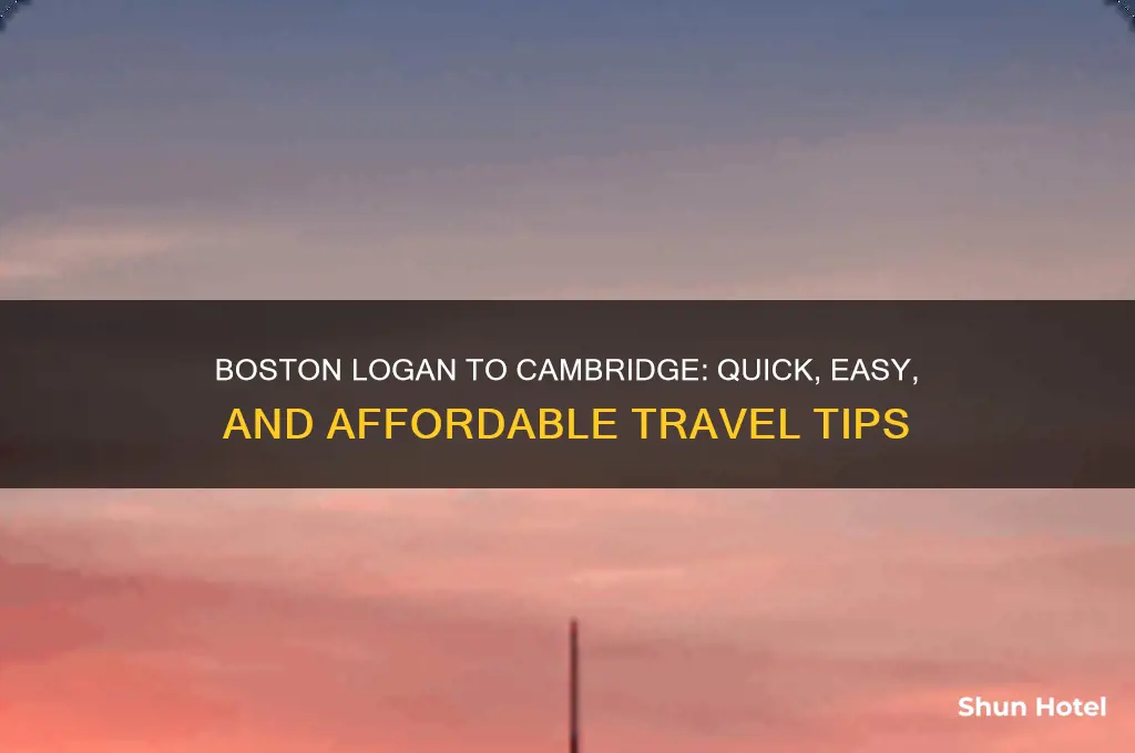 how to get from boston logan airport to cambridge