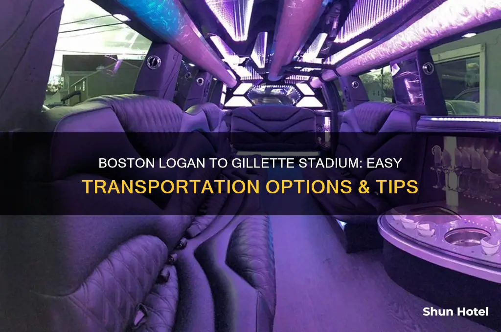 how to get from boston logan airport to gillette stadium