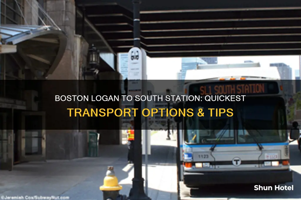 how to get from boston logan airport to south station