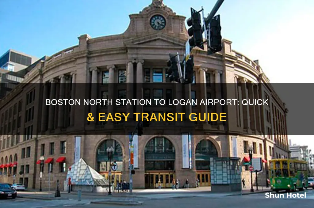 how to get from boston north station to logan airport