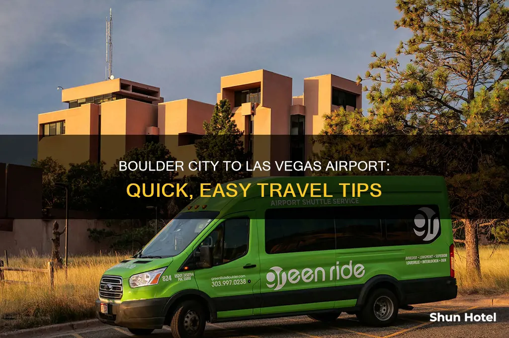 how to get from boulder city to las vegas airport