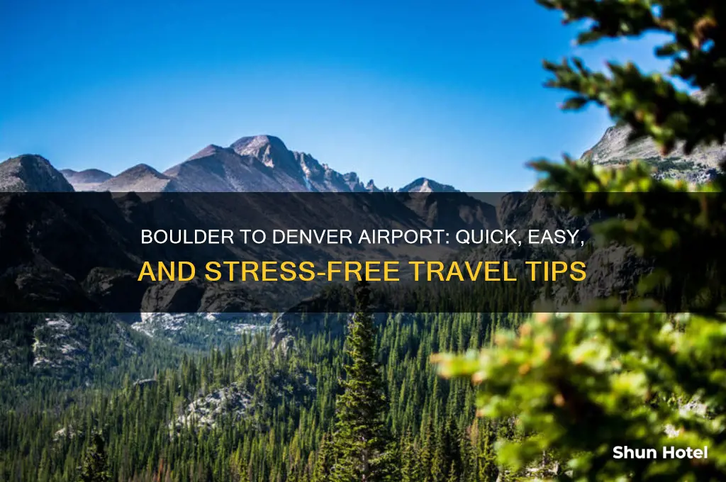 how to get from boulder to denver airport