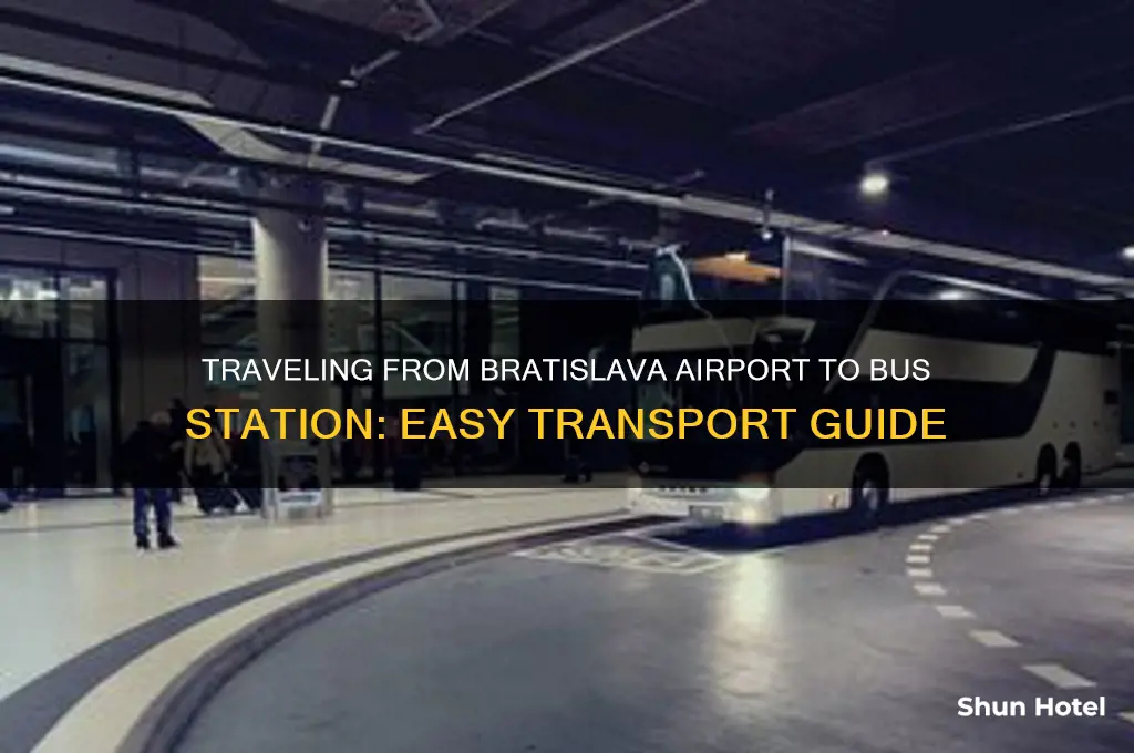 how to get from bratislava airport to bus station