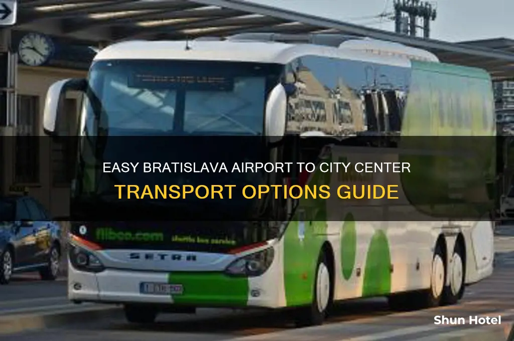 how to get from bratislava airport to city