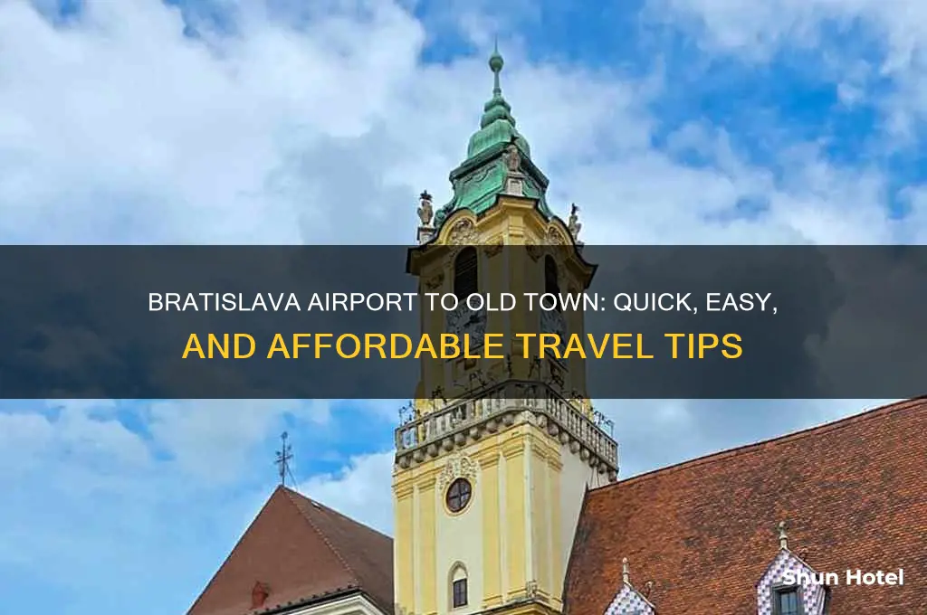 how to get from bratislava airport to old town