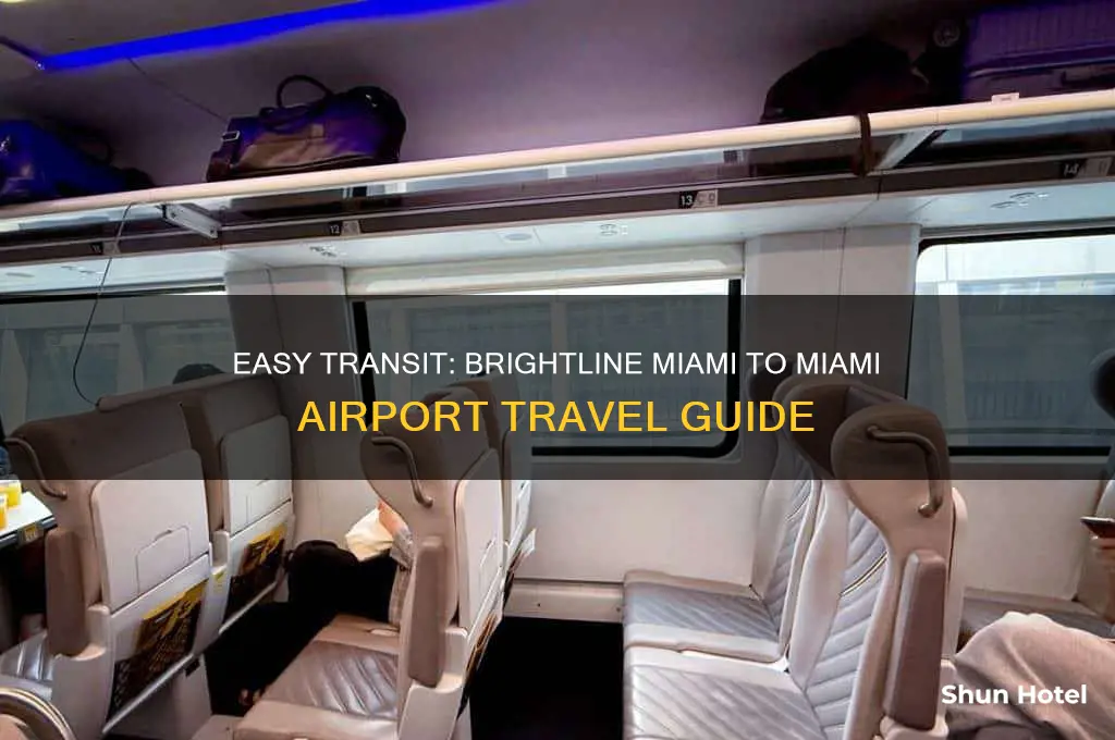 how to get from brightline miami to miami airport
