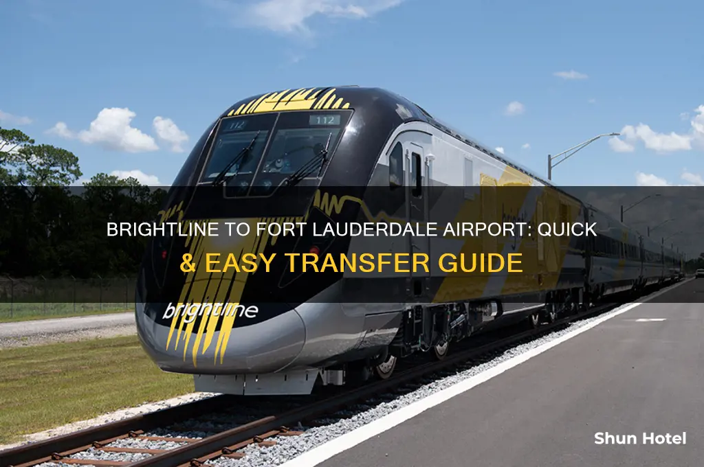 how to get from brightline to fort lauderdale airport