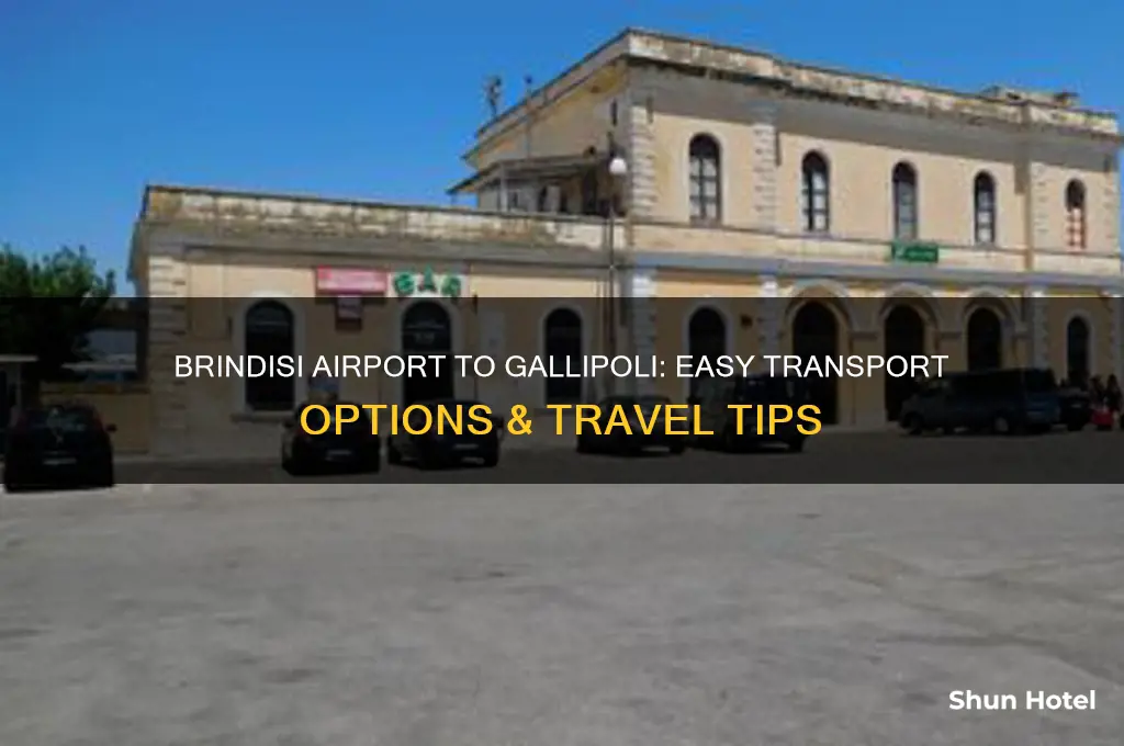 how to get from brindisi airport to gallipoli italy