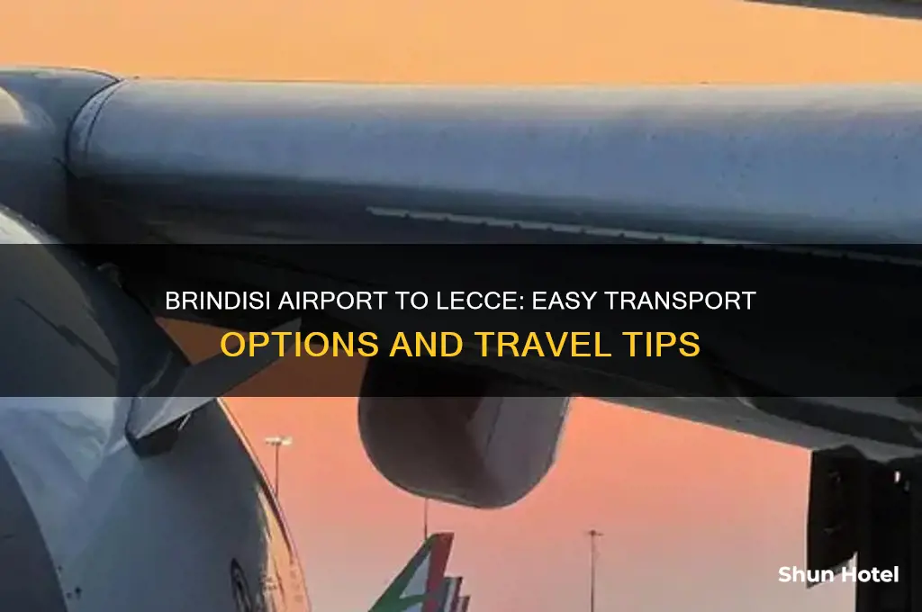 how to get from brindisi airport to lecce