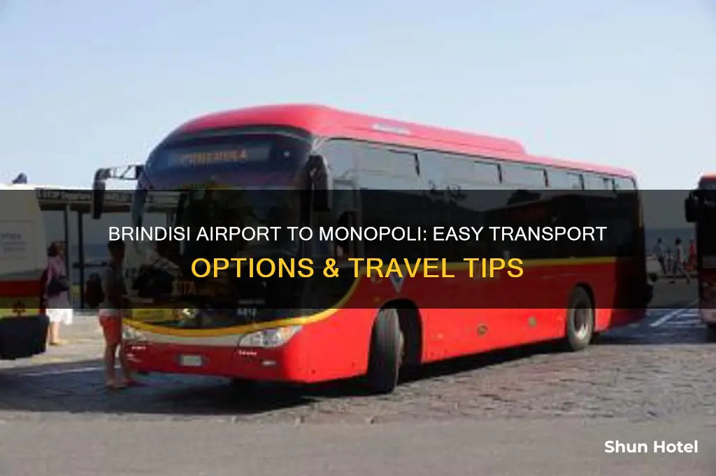 how to get from brindisi airport to monopoli