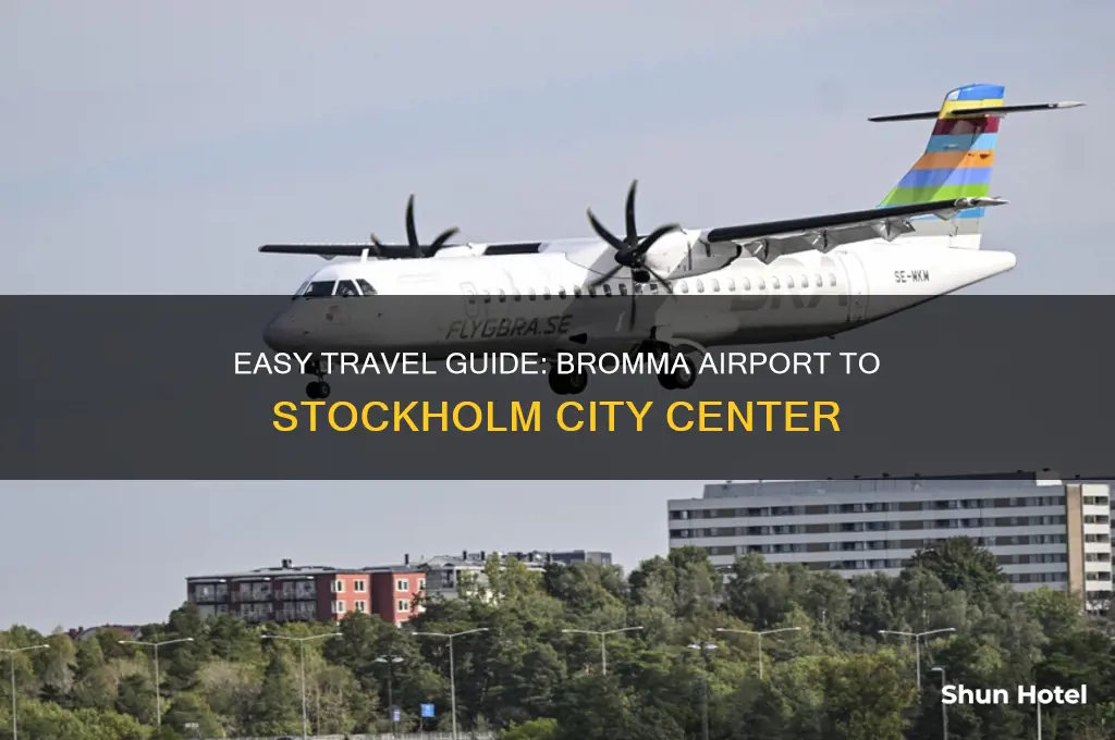 how to get from bromma airport to stockholm