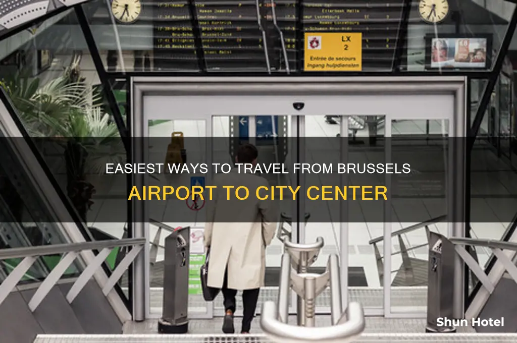 how to get from brussel airport to city center