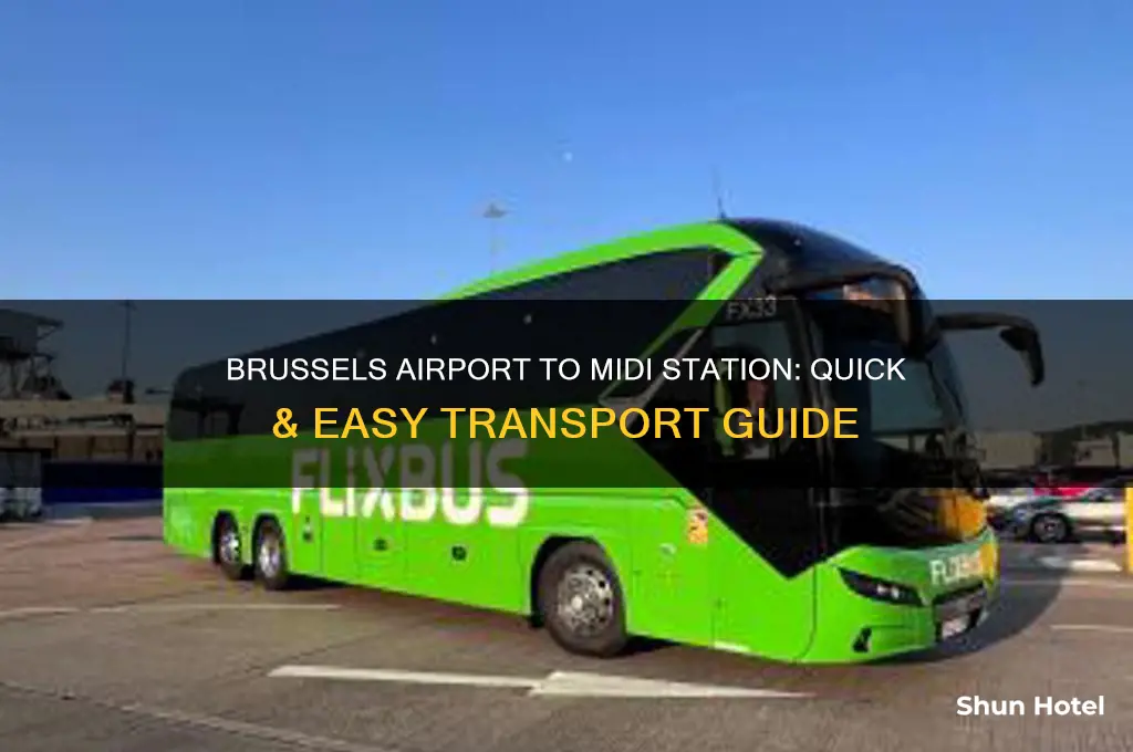 how to get from brussels airport to brussels midi