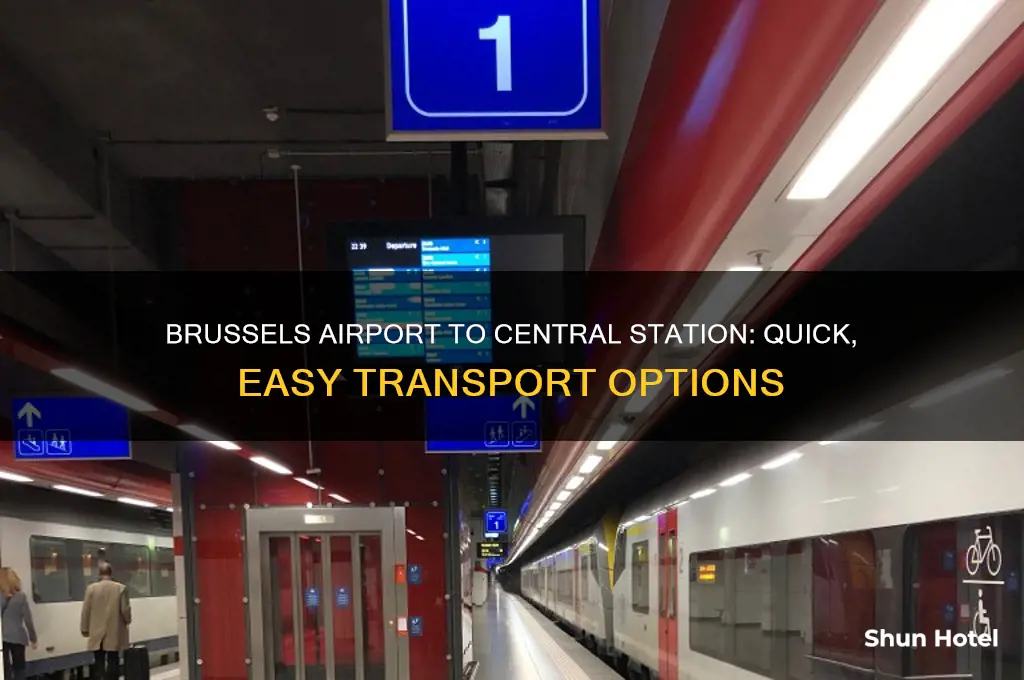 how to get from brussels airport to central train station