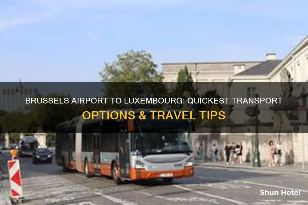 how to get from brussels airport to luxembourg