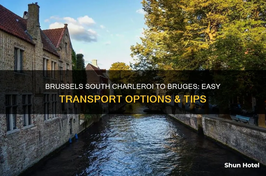 how to get from brussels south charleroi airport to bruges