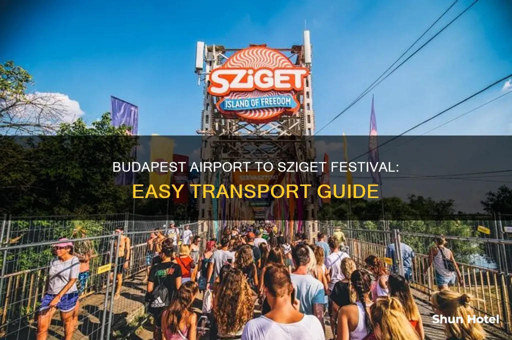 how to get from budapest airport to sziget festival