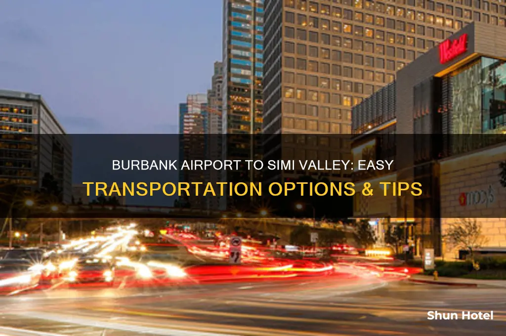 how to get from burbank airport to simi valley ca