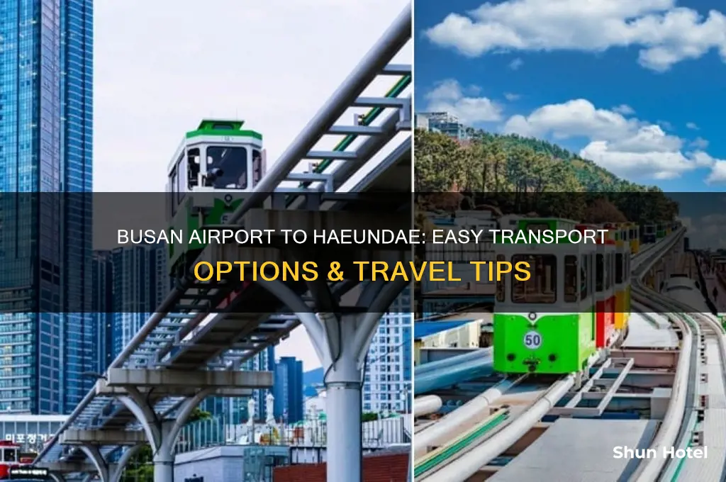 how to get from busan airport to haeundae
