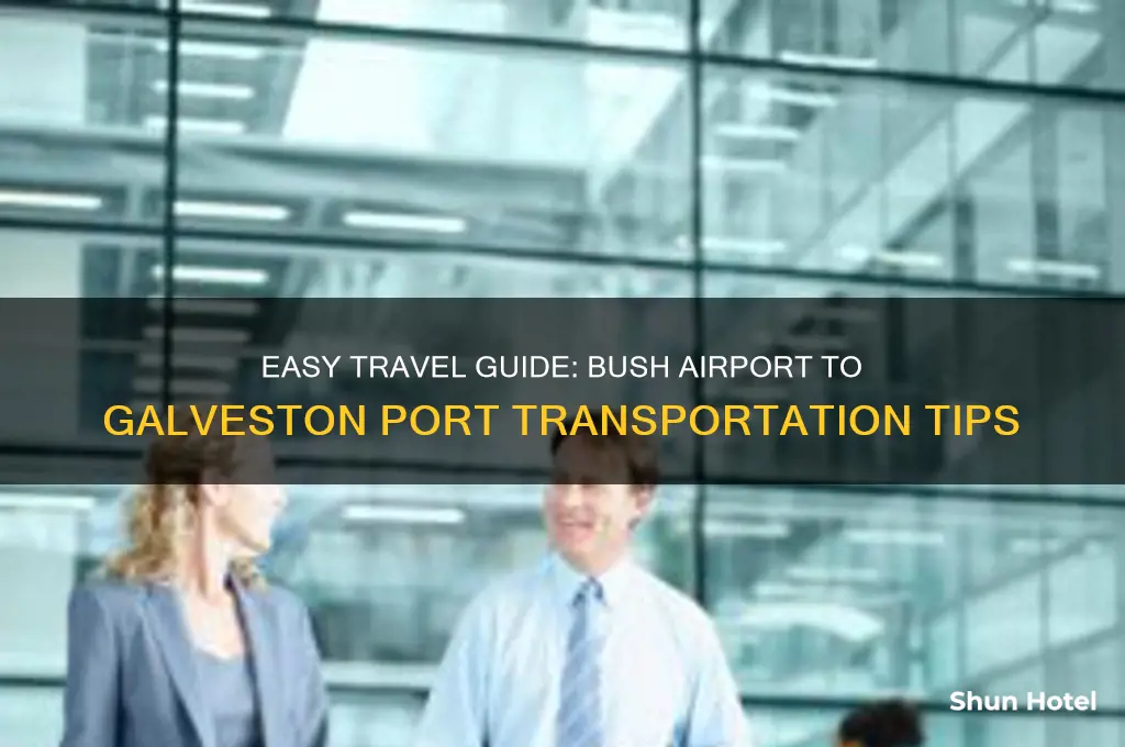 how to get from bush airport to galveston port