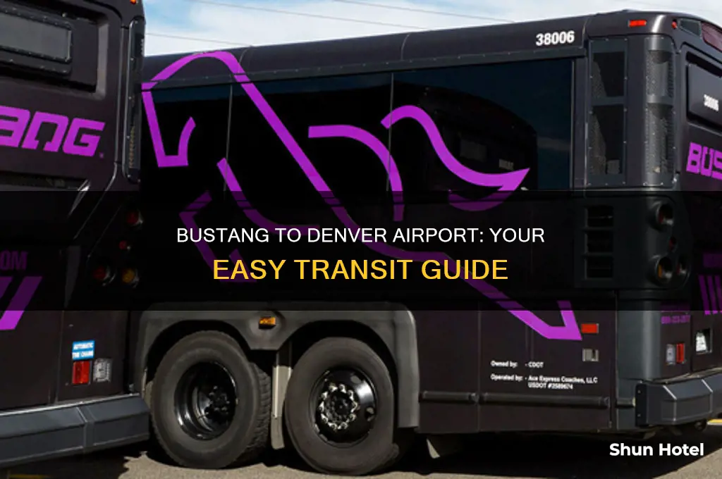 how to get from bustang in denver to denver airport