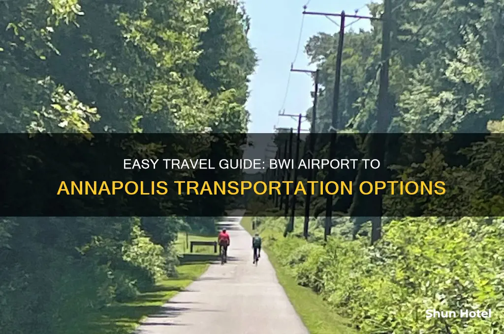 how to get from bwi airport to annapolis