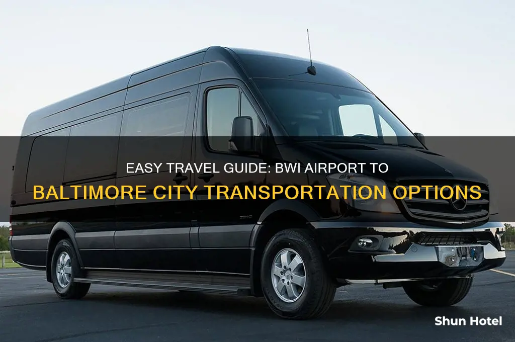 how to get from bwi airport to baltimore