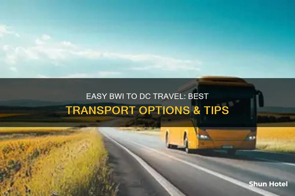 how to get from bwi airport to dc